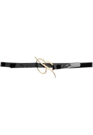 Blumarine gold-toned letter logo belt - Nero