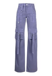 Blumarine Jeans in stile cargo dritti - Viola