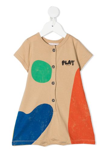 Bobo Choses Tutina con design color-block - Marrone