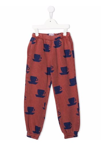 Bobo Choses cup print track pants - Rosso