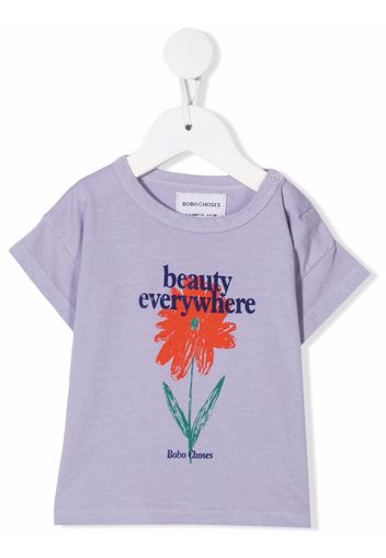 Bobo Choses graphic-print short-sleeve T-shirt - Viola