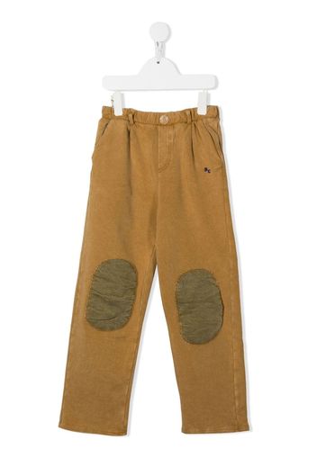 Bobo Choses straight-leg cotton trousers - Marrone