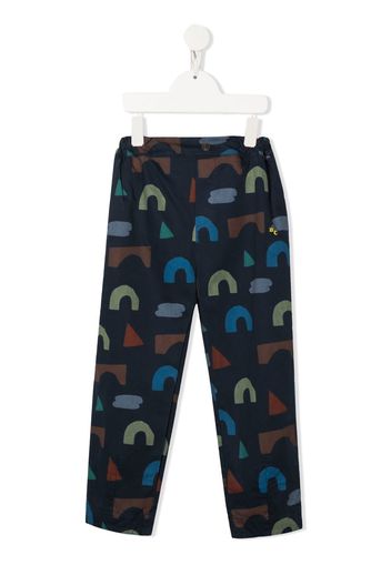 Bobo Choses all-over graphic-print trousers - Blu