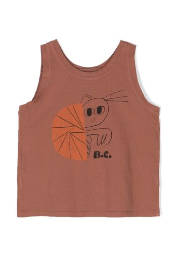 Bobo Choses illustration-print tank top - Marrone