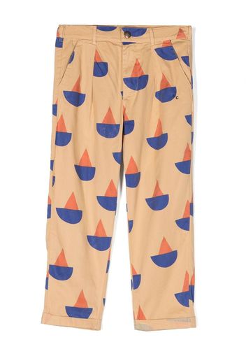 Bobo Choses geometric-print organic cotton trousers - Toni neutri