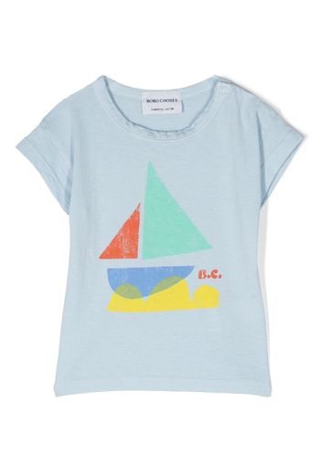 Bobo Choses T-shirt con stampa illustrazione - Blu