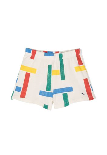 Bobo Choses geometric-print organic cotton shorts - Bianco