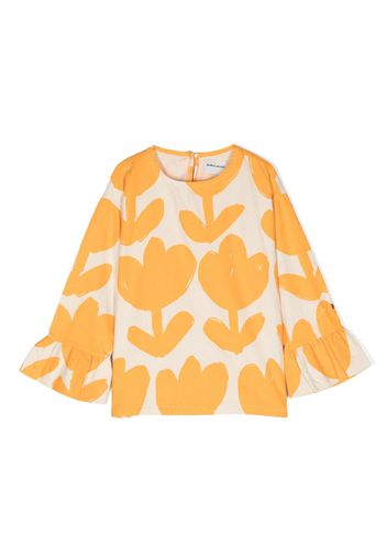 Bobo Choses Big Flower cotton blouse - Toni neutri