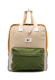 Bobo Choses corduroy colour-block backpack - Toni neutri