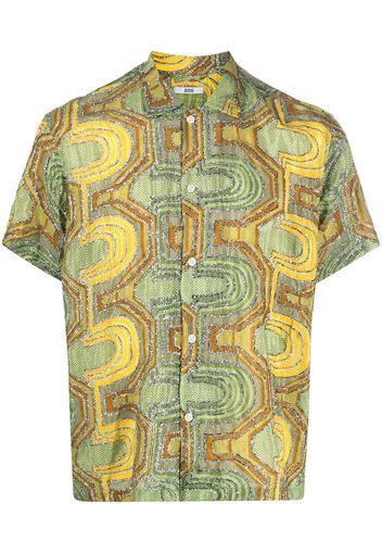 BODE Disco Tinsel short-sleeve shirt - Verde