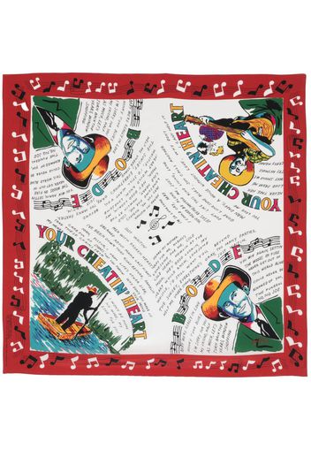 BODE Honky-Tonk silk scarf - Rosso