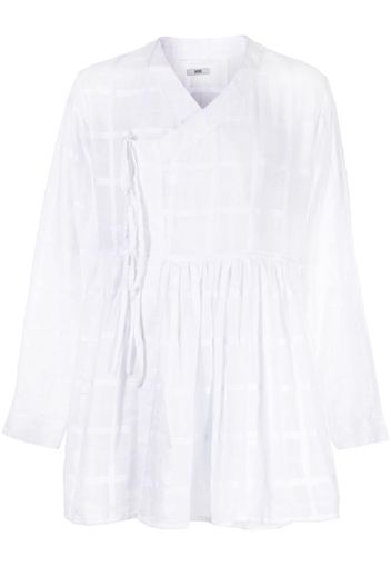 BODE off-centre cotton shirt - Bianco