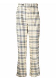 BODE checked straight-leg trousers - Giallo