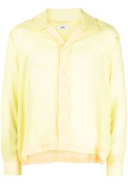 BODE geometric-panneled silk shirt - Giallo