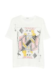 BODE Jack Diamonds pocket T-shirt - Bianco