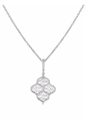 Boghossian Collana con pendente Titanium Fiber in oro bianco 18kt con diamanti - Argento