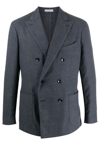 knitted double breasted blazer