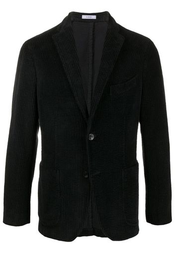 single-breasted corduroy jacket