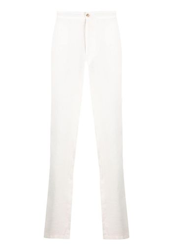 Boglioli linen straight leg trousers - Toni neutri