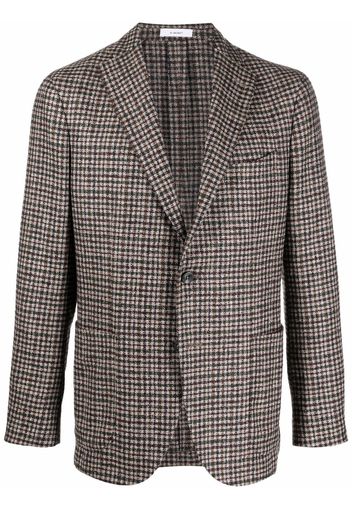 Boglioli checked single-breasted blazer - Toni neutri