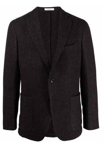 Boglioli checked single-breasted blazer - Nero