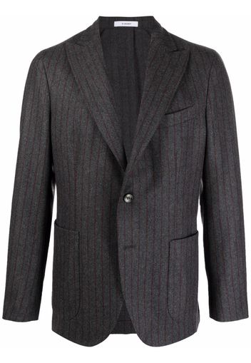 Boglioli pinstripe single-breasted blazer - Grigio