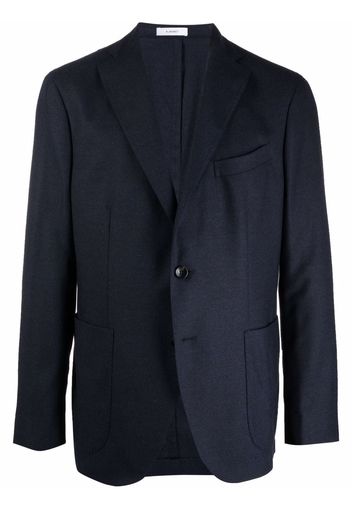 Boglioli single-breasted virgin wool blazer - Blu