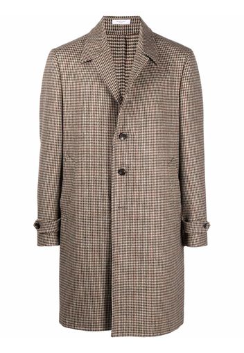 Boglioli houndstooth-print single-breasted coat - Toni neutri