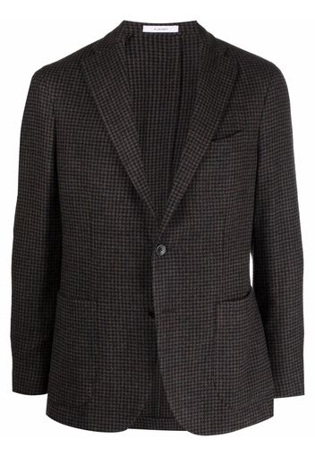 Boglioli checked single-breasted blazer - Toni neutri