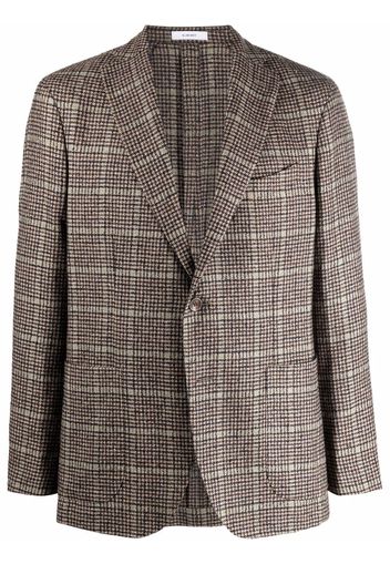 Boglioli single breasted checked blazer - Marrone