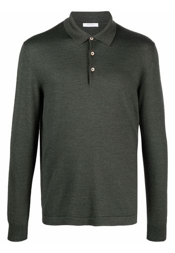 Boglioli long-sleeved polo shirt - Verde