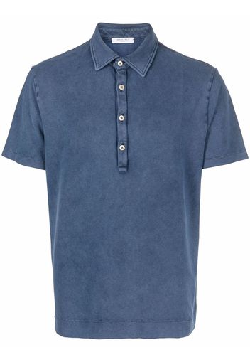 Boglioli short-sleeve cotton polo shirt - Blu