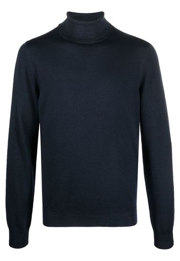 Boglioli roll-neck virgin wool jumper - Blu