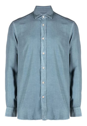 Boglioli long-sleeve lyocell shirt - Blu