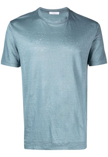 Boglioli short-sleeve linen T-shirt - Blu