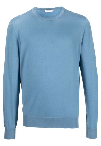 Boglioli fine knit cotton jumper - Blu