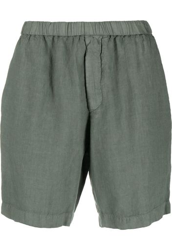 Boglioli elasticated straight-leg shorts - Verde