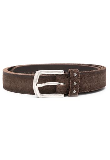 Boglioli stud-embellished buckle belt - Marrone