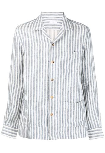 Boglioli long-sleeved striped shirt - Bianco