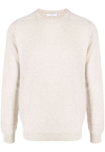 Boglioli ribbed-trim cashmere jumper - Toni neutri