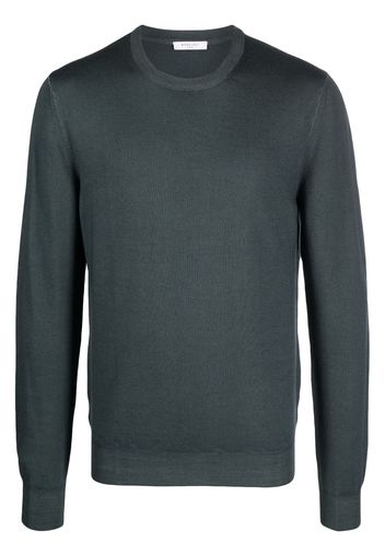 Boglioli fine-knit virgin-wool jumper - Blu