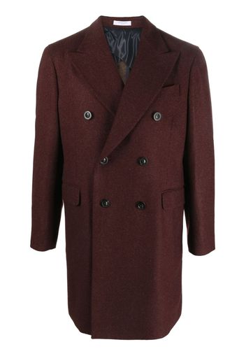 Boglioli double-breasted wool-blend coat - Rosso