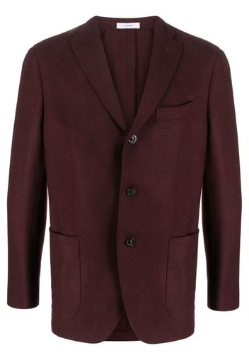 Boglioli single-breasted virgin wool blazer - Rosso