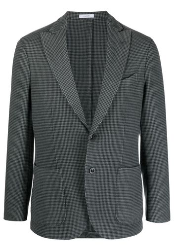 Boglioli single-breasted houndstooth wool blazer - Grigio