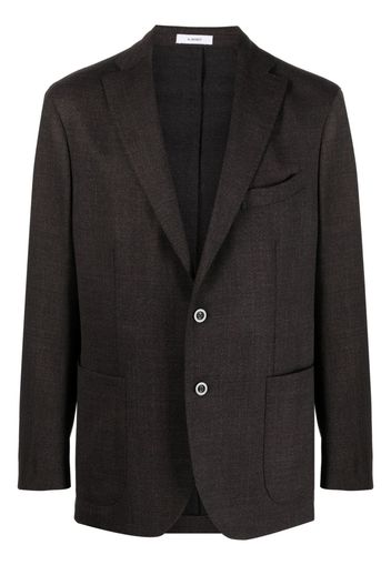 Boglioli virgin-wool single-breasted blazer - Marrone