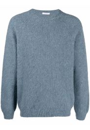 Boglioli ribbed-trim fitted jumper - Blu