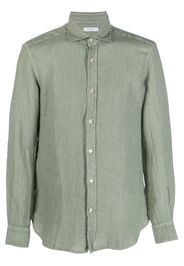 Boglioli linen long-sleeve shirt - Verde