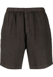 Boglioli elasticated straight-leg shorts - Marrone