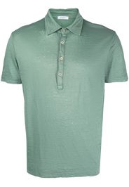 Boglioli short-sleeve linen polo shirt - Verde