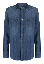 Boglioli denim button-down shirt - Blu